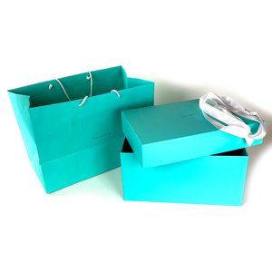 TIFFANY & CO Empty Authentic Box, Bag and Ribbon
